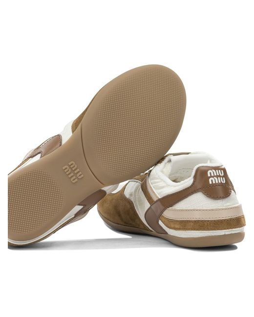 Miu Miu Natural Sneakers