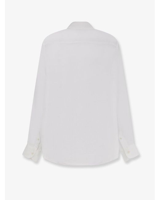 Mc2 Saint Barth White Shirt Linen for men