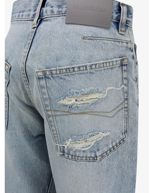 Balenciaga Blue Twisted Seam Jeans