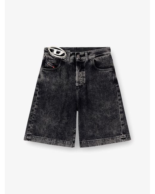 DIESEL Black De-Sire-Short- S2 Denim Bermuda Shorts