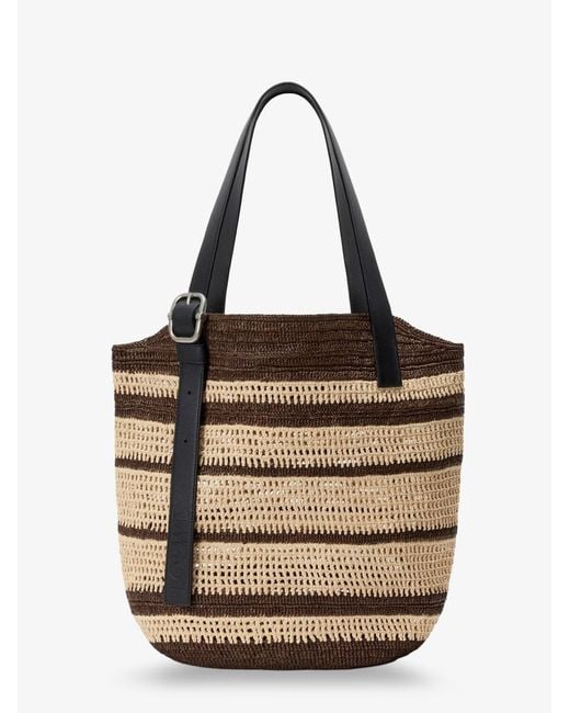 Loewe Natural Paula's Ibiza Two-Tone Raffia Loop Shopping Bag for men