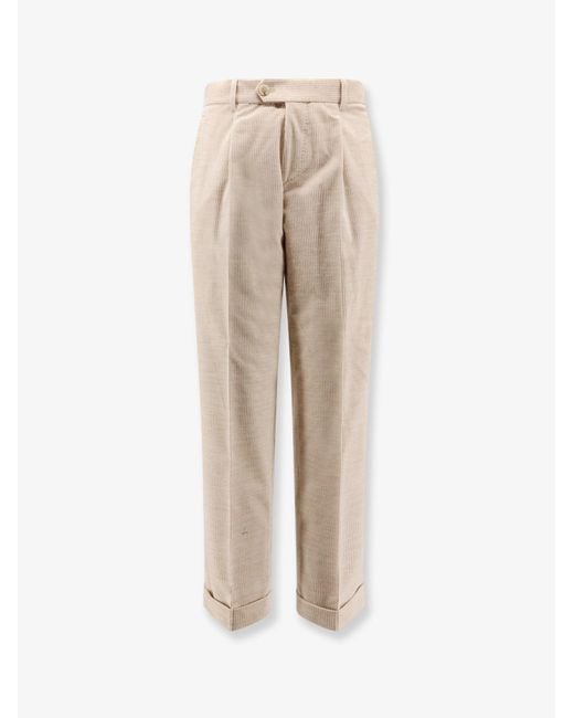 Boss Natural Peet Pleat Corduroy Trousers for men