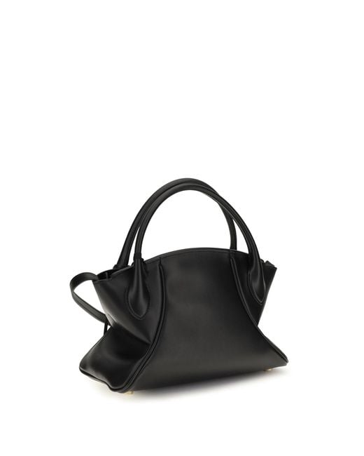 Balmain Black Handbag Small Pulse Day Calf Leather