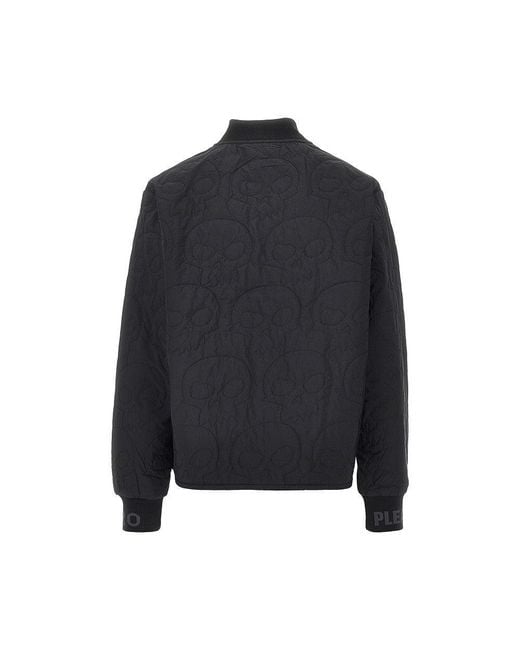 Pleasures Black 'Thomas' Quilted Jacket for men