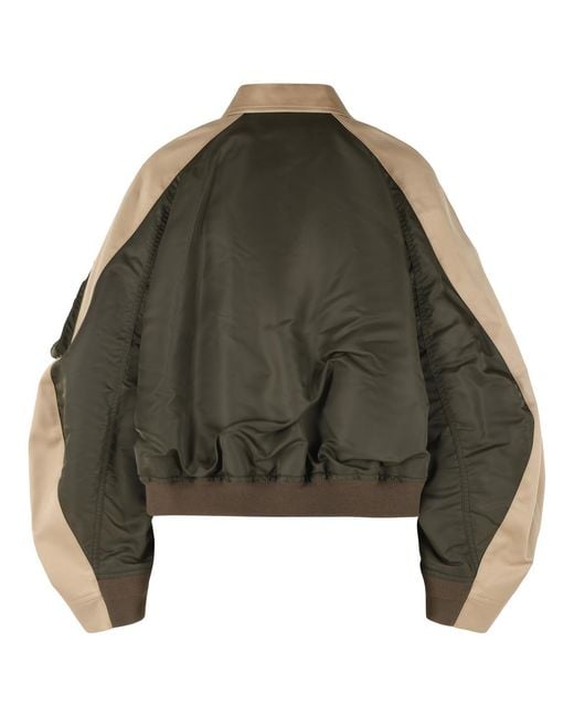 Sacai Green 'Chino' And Nylon Jacket