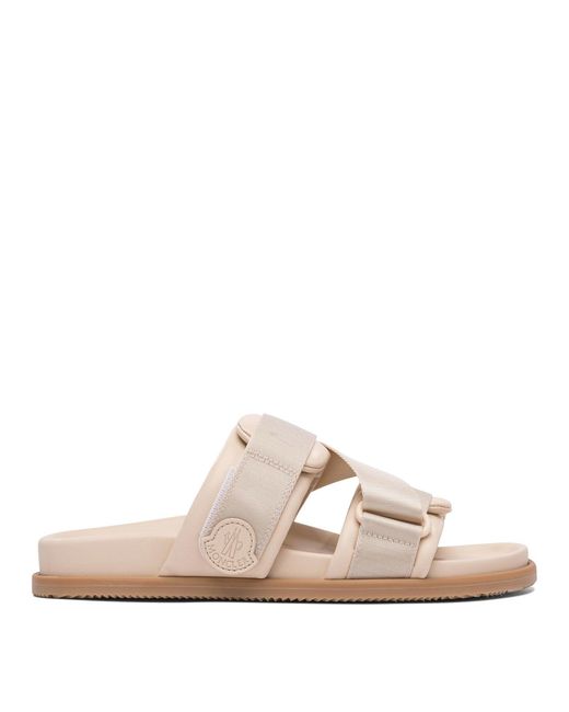 Moncler Natural "Mon Summer" Slides