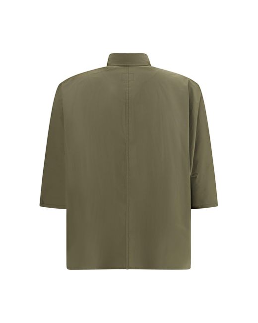 Cruna Green 3/4 Sleeve Crop Shirt Verde
