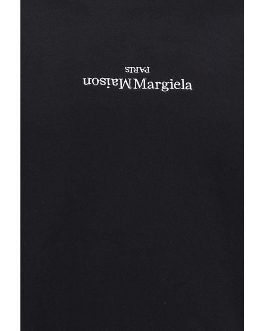 Margiela Blue Cotton Hooded Sweatshirt for men
