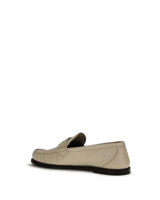 Saint Laurent White Laurent Loafers