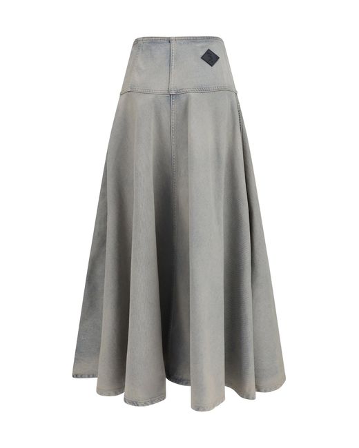 Haikure Gray Thea Light Space Skirt Light Space