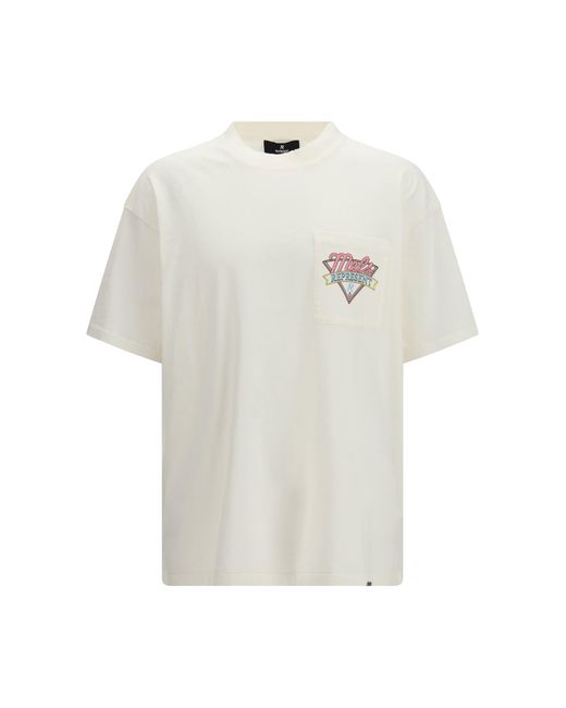 Represent White Mel's Diner T-Shirt Flat for men