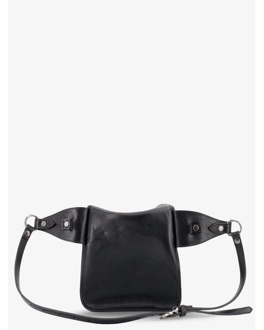 Enfants Riches Deprimes Black Leather Shoulder Bag for men