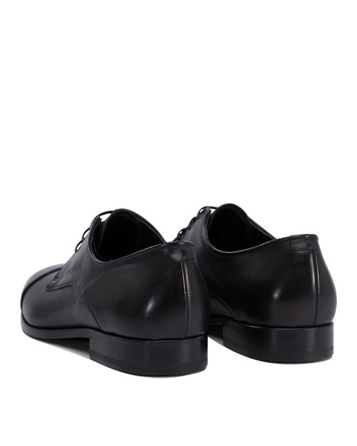 Fabi Black Lace-Up Shoes for men