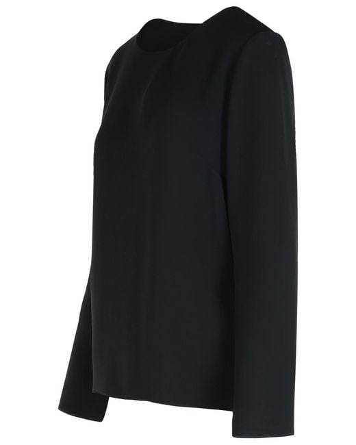 P.A.R.O.S.H. Black P.A.R.O..H. 'Poker' Polyester Blouse
