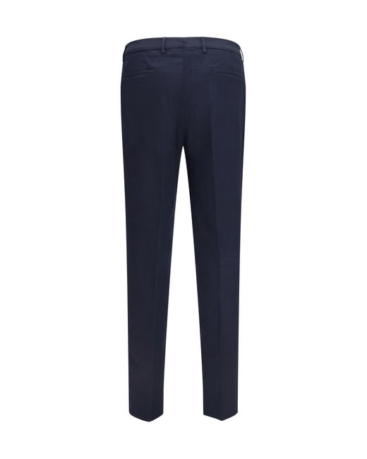 Brunello Cucinelli Blue Cotton Blend Chino Pants for men