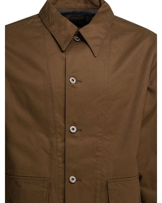 Buzz Rickson's Green Aviation Associates Jackets And Coats Brown for men