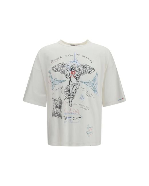 Represent White Heavier Than The Heavens T-Shirt Antique for men