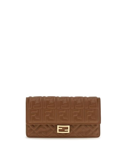 Fendi Brown Matisse Chain Wallet