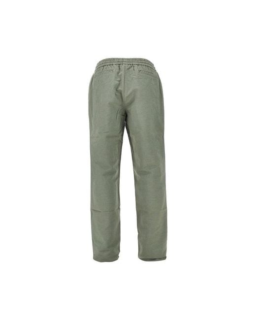 Sease Green 'Summer Mindset' Twill Pants for men