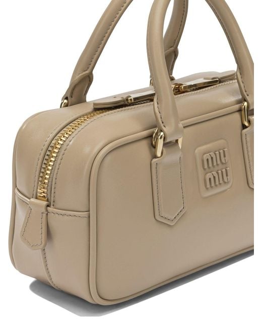 Miu Miu Natural "Arcadie" Small Handbag