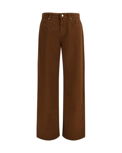 Max Mara Brown Baggy Pants