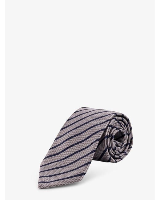 Giorgio Armani Gray Silk Tie for men