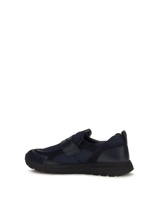 Prada Blue Loafers Sport Mesh for men