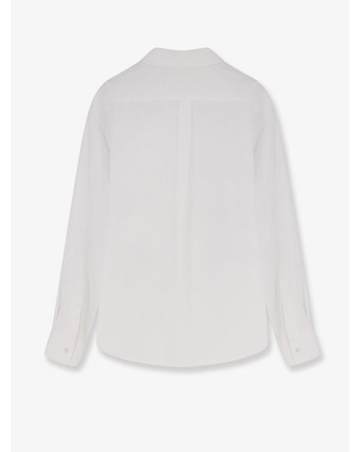 Céline White Relaxed Cotton Shirt