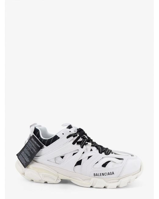 Balenciaga White Track Polyurethane Sneakers for men