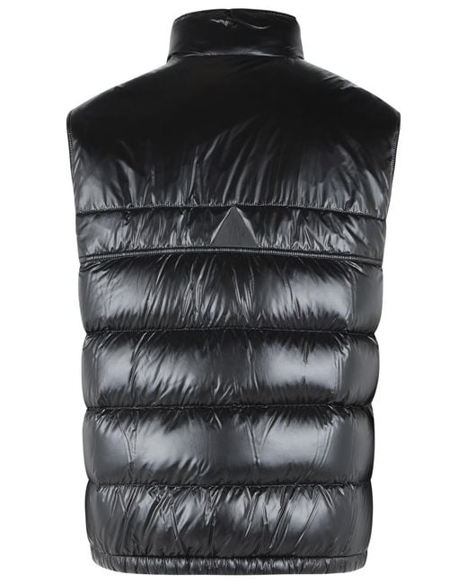 Moncler Black 'Uychi' Foldable Polyamide Padded Vest for men