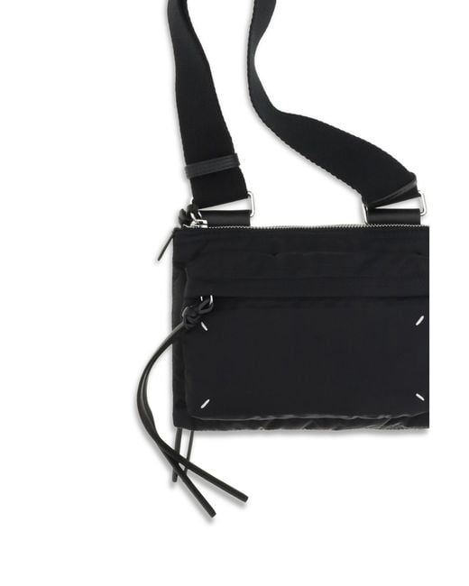 Margiela Black Zip Camera Shoulder Bag for men