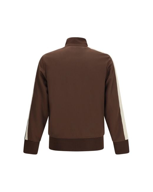 Palm Angels Brown Classic Logo Track Jacket for men