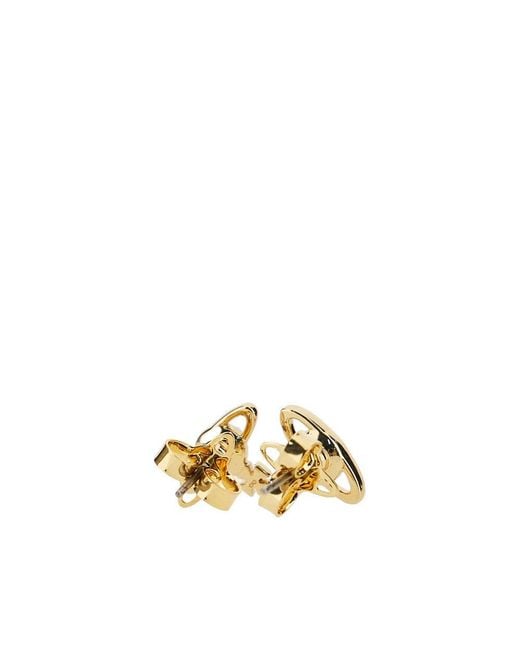 Vivienne Westwood Metallic 'Nano Solitaire' Earrings