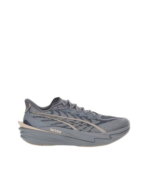 PUMA Gray 'Deviate Nitro 4' Sneakers 7 for men