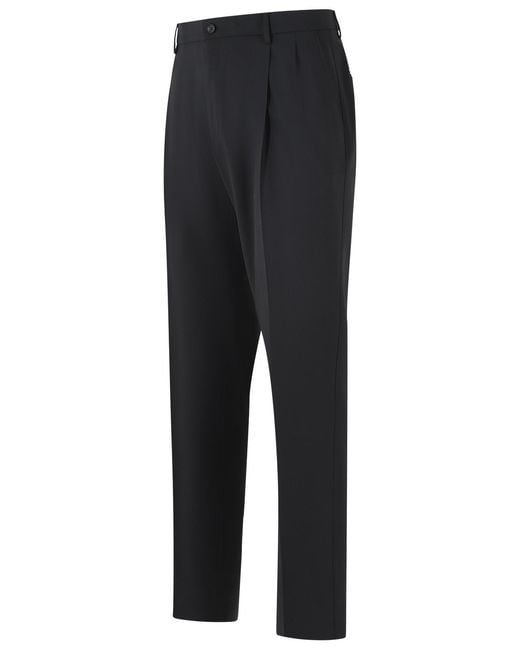 Dolce & Gabbana Blue Dolce & Gabbana Virgin Wool Trousers for men