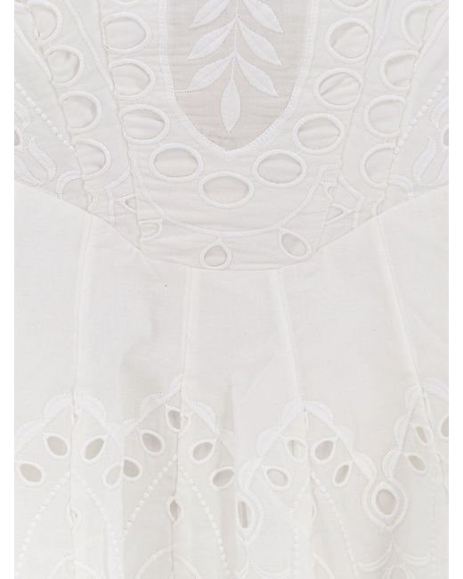 Charo Ruiz White Bail Short Dress