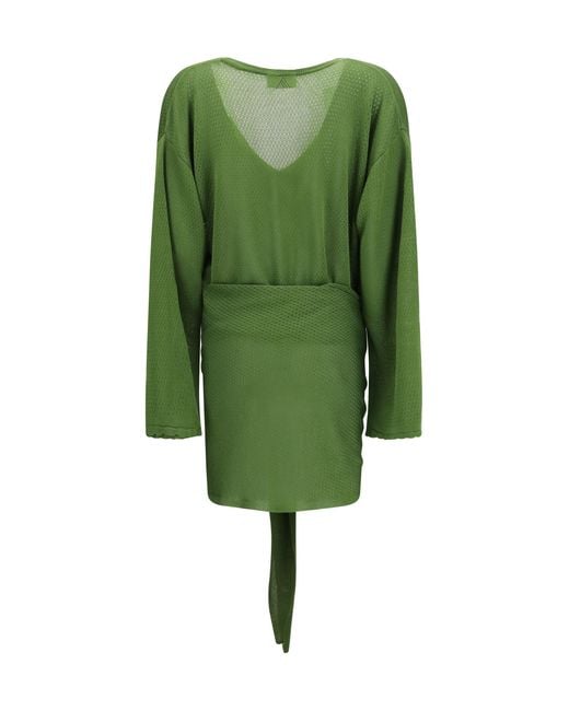 The Attico Green Mini Dress