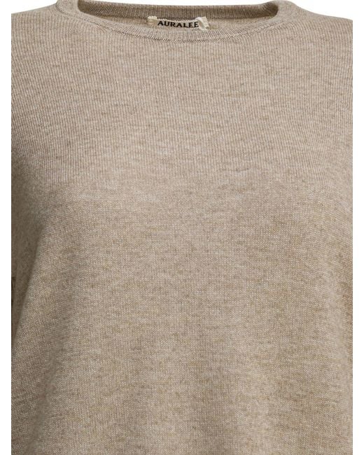 Auralee Natural Cashmere Crewneck Sweater