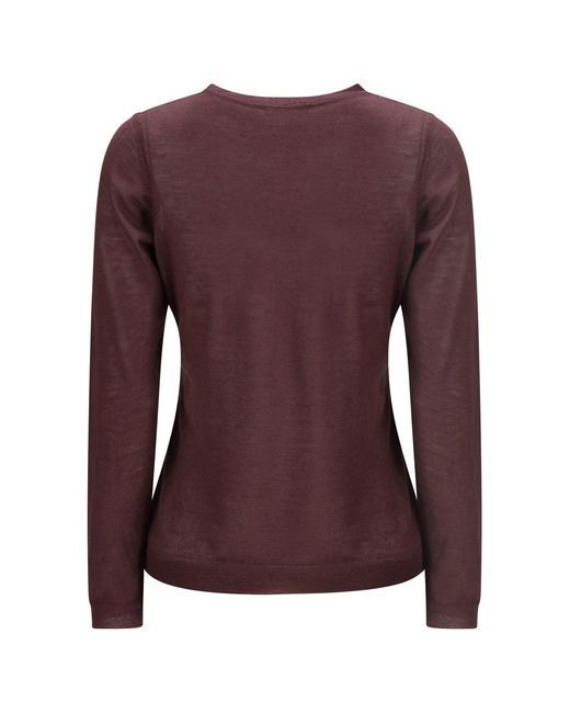 Mirror In The Sky Purple Cardigan Surya Henley Cashmere