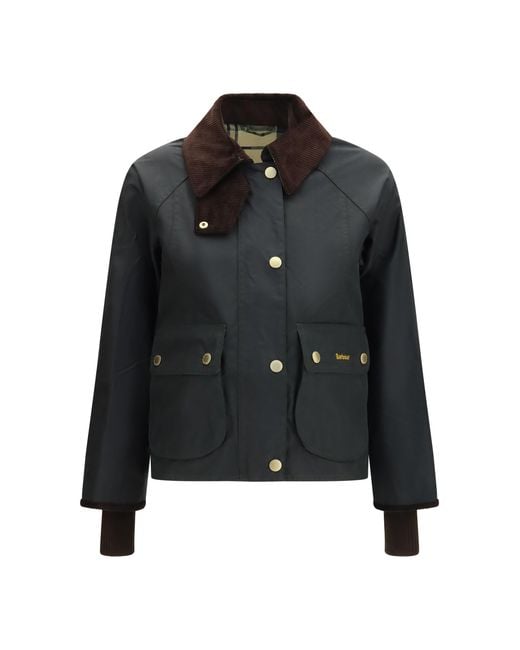 Barbour Black Beadnell Waxed Jacket Sage/Ancient