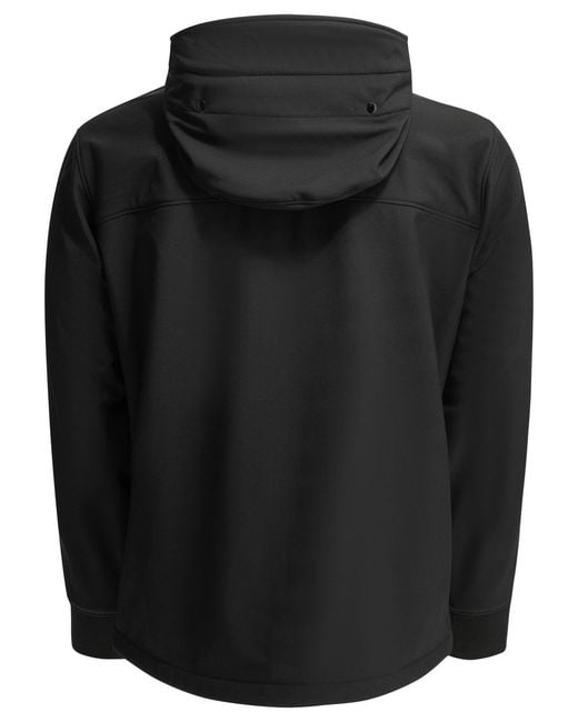 C P Company Black Shell-T Goggle Technical Jacket for men