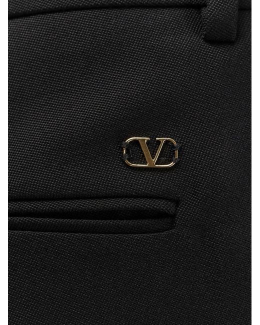 Valentino Black Virgin Wool Trousers for men
