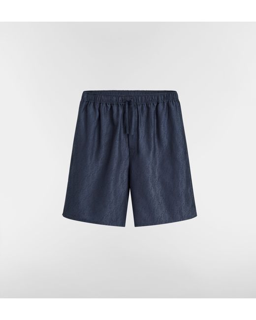 Dior Blue Oblique" Shorts for men