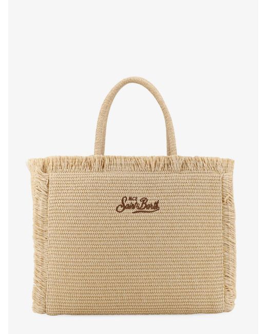 Mc2 Saint Barth Natural Vanity Straw Raffia Handbag