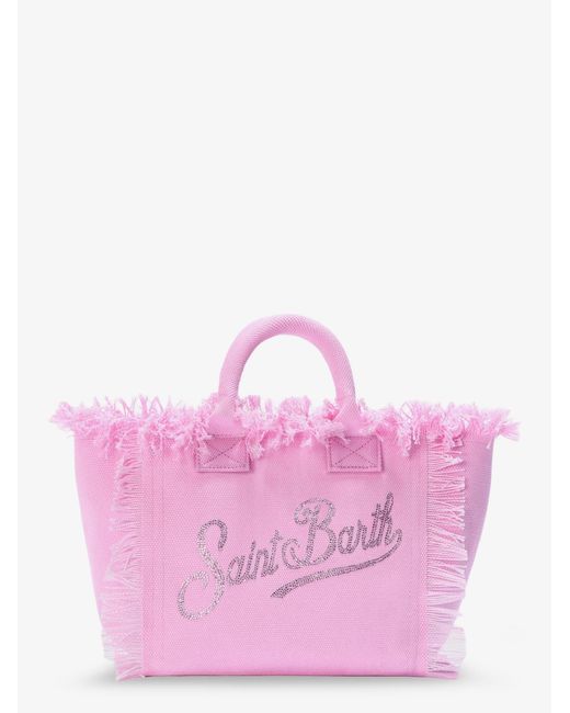 Mc2 Saint Barth Pink Colette Canvas Shoulder Bag