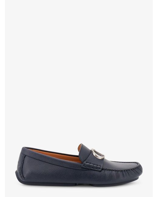Dior Blue Dior Roadie Leather Loafers for men