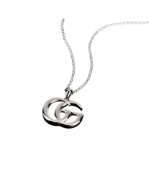 Gucci Metallic Gg Marmont Necklace