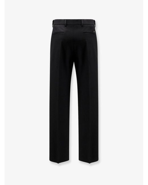 Valentino Black Virgin Wool Trousers for men