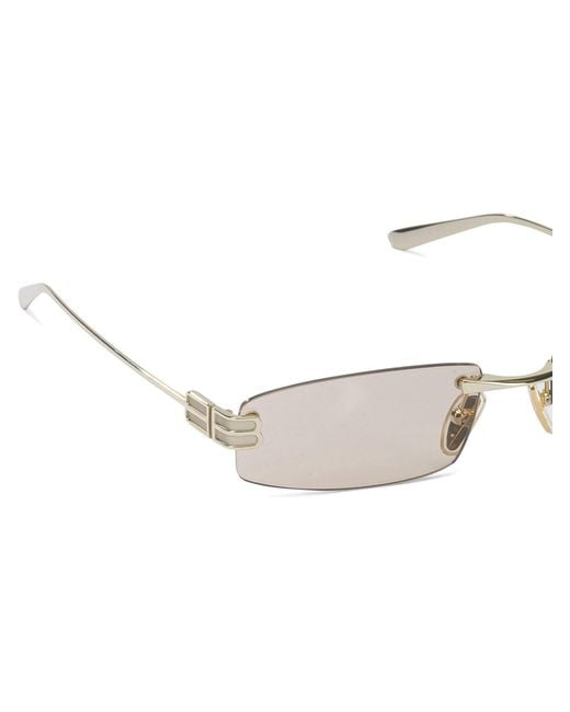 Balenciaga White "Gossip S" Sunglasses