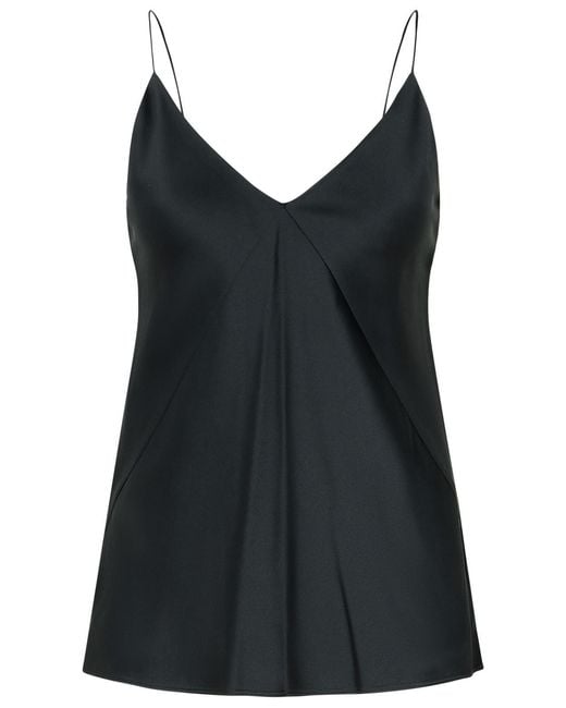 Max Mara Black 'Metello' Silk Top